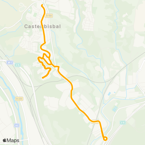 AMB Nucli Urbà - El Canyet / Santa Teresita map
