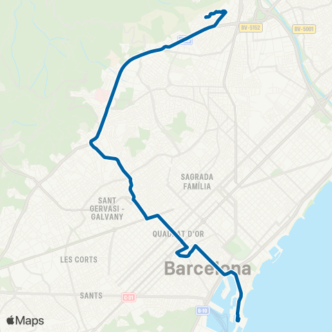 AMB La Barceloneta-Les Roquetes map