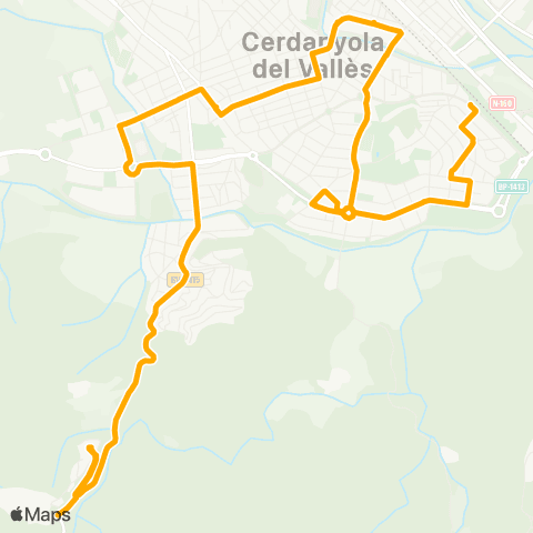 AMB Canaletes-Can Coll map