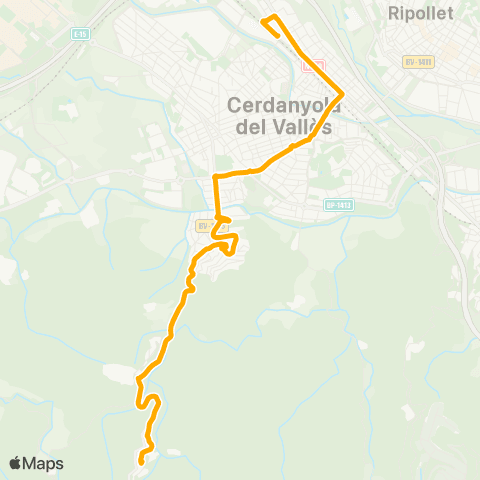 AMB La Farigola-Can Cerdà map