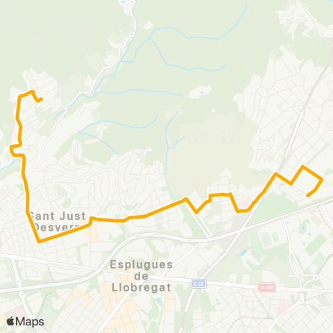 AMB St. Just D.-Barcelona map