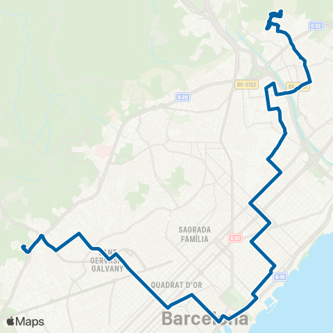 AMB Can Caralleu-Station. Coloma G. map