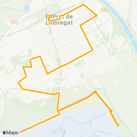 AMB Est. Rodalies-Sant Cosme map
