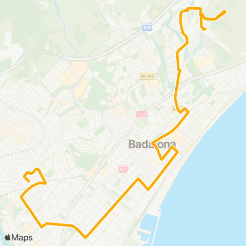 AMB Llefià-Pomar / Les Guixeres map