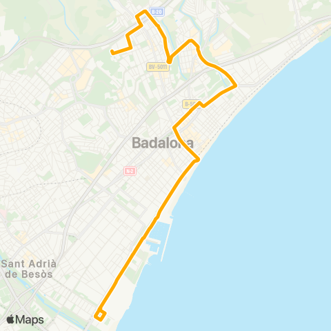 AMB Bufalà-Est. St. Adrià map