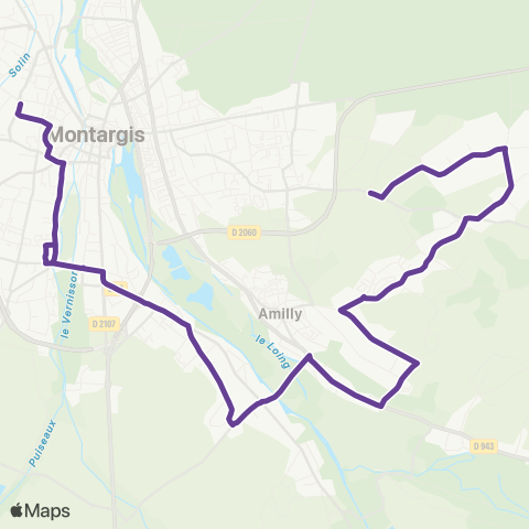 Amelys Amilly Saulceux / Villemandeur le Plateau map