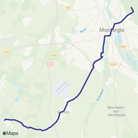 Amelys Montargis Lycée en forêt / Lombreuil Mairie map