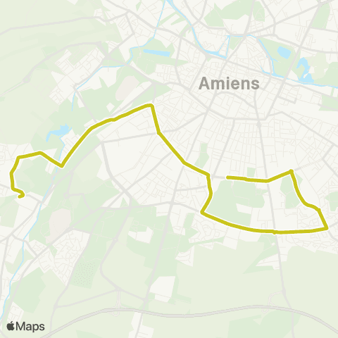 Ametis Scolaire Pont-de-Metz <> Cité Providence via CJML map