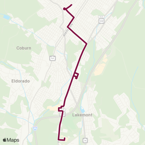 Amtran Pleasant Valley map