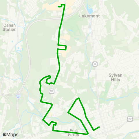 Amtran Hollidaysburg map