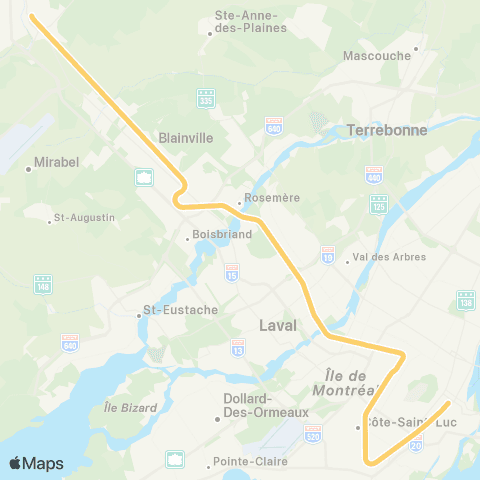 exo Saint-Jérôme map