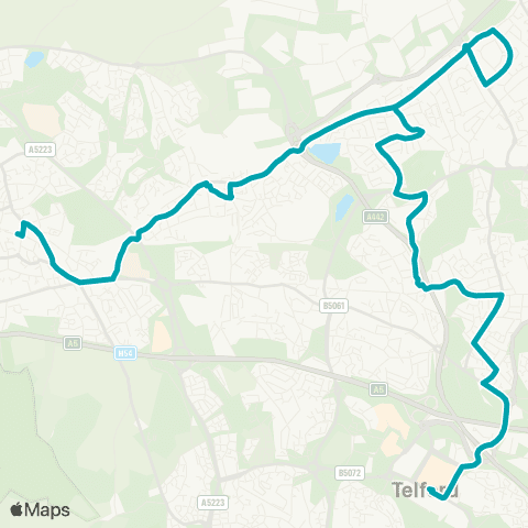 Arriva Midlands Victoria Road Bus Interchange - Torside map