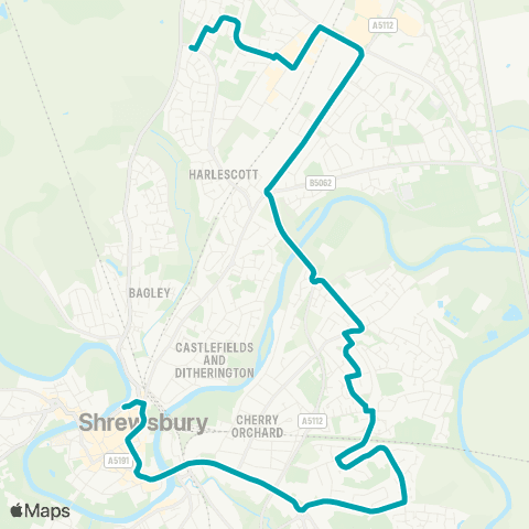Arriva Midlands Bus Station - Mynd Close Jct map