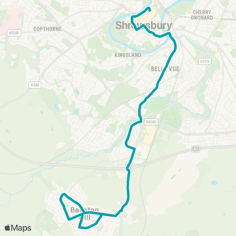 Arriva Midlands Sharpstones Lane Jct - Bus Station map