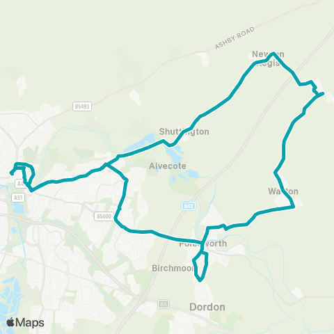 Arriva Midlands Corporation St - Corporation St map