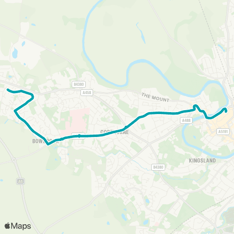 Arriva Midlands Worrow Drive Jct - Bus Station map