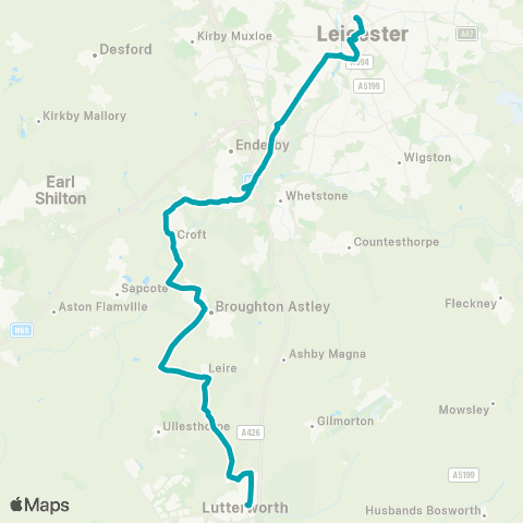 Arriva Midlands St Margaret's Bus Sta - George St Car Pk map