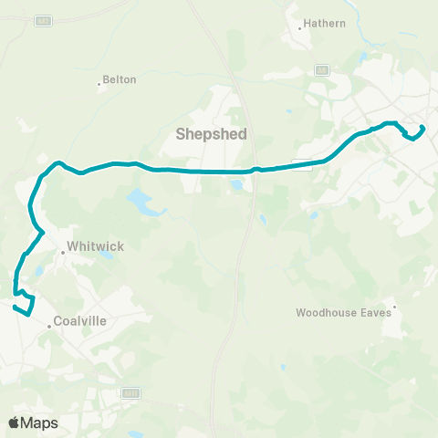 Arriva Midlands Memorial Square - High Street map