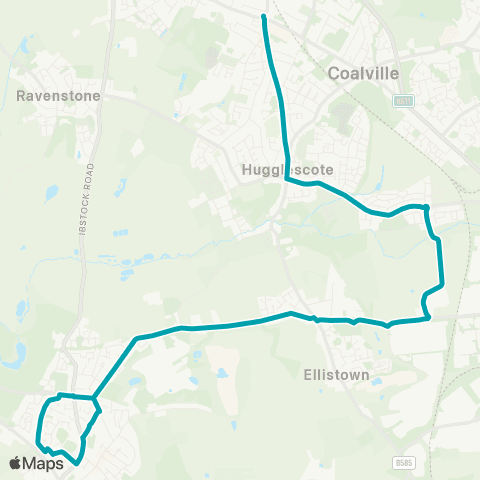 Arriva Midlands Football Ground - Memorial Square map