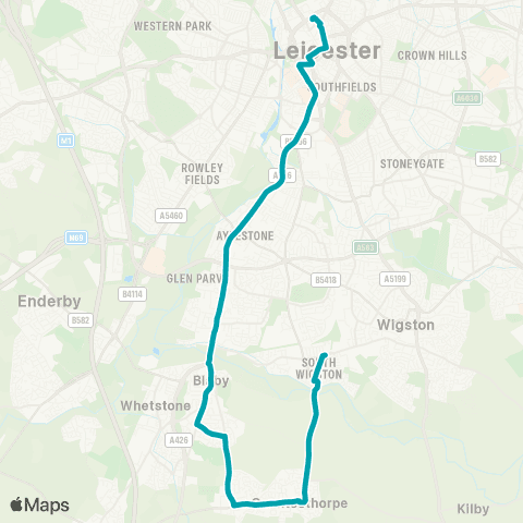 Arriva Midlands St Margaret's Bus Sta - Bassett Street map