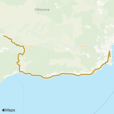Navettes Andemu Ajaccio - Capo di Feno map