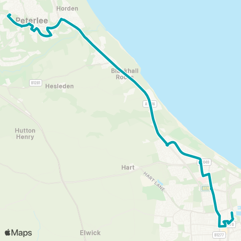 Arriva North East  map