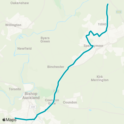 Arriva North East  map