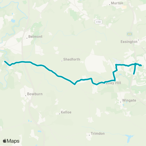 Arriva North East  map