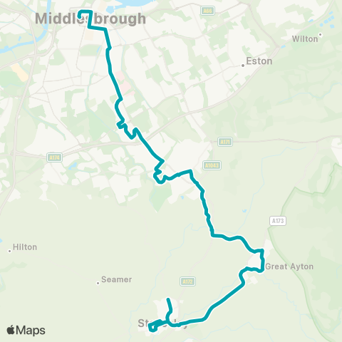 Arriva North East  map