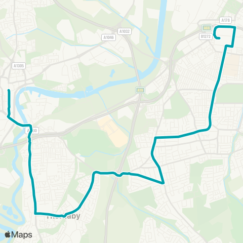 Arriva North East  map