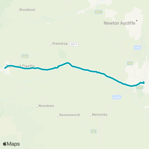 Arriva North East  map