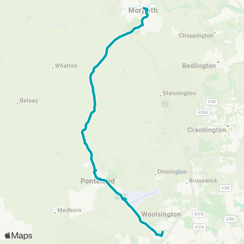 Arriva North East  map