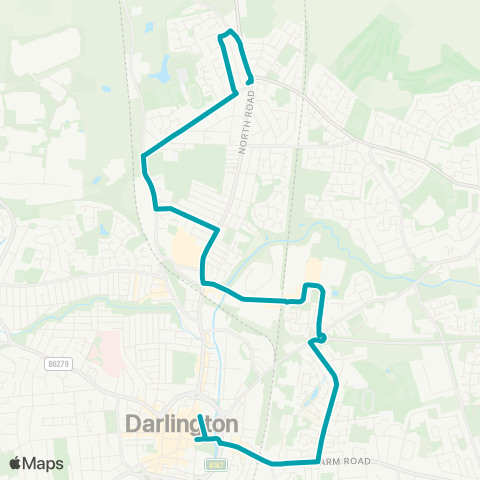 Arriva North East  map