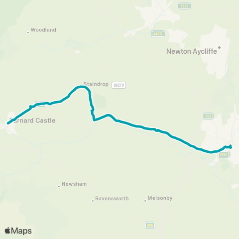 Arriva North East  map