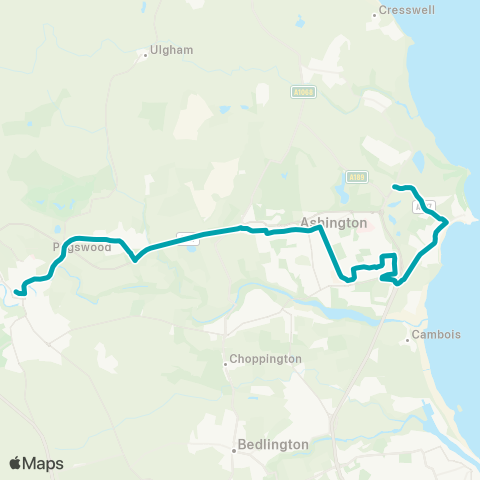 Arriva North East  map