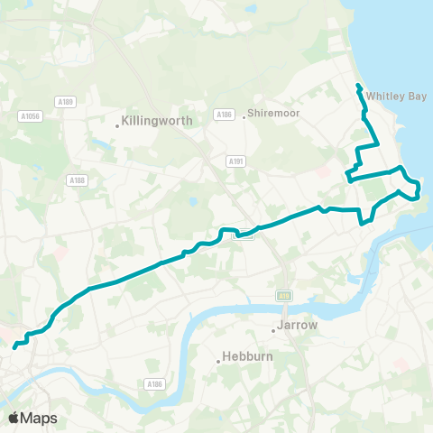 Arriva North East  map