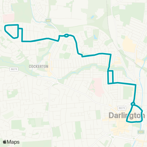 Arriva North East  map