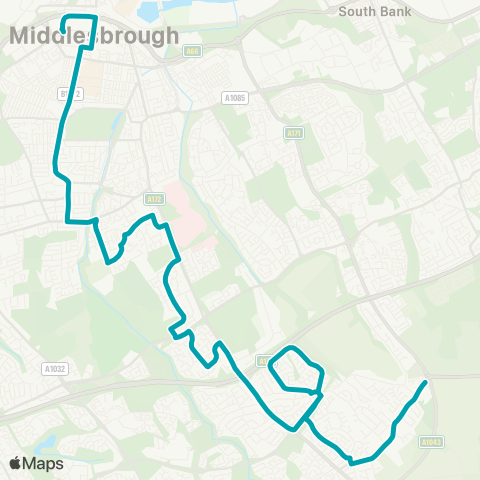 Arriva North East  map