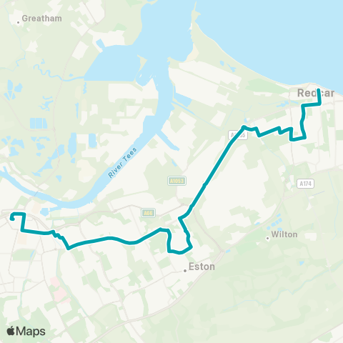 Arriva North East  map