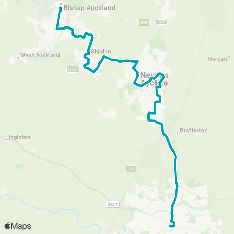 Arriva North East  map