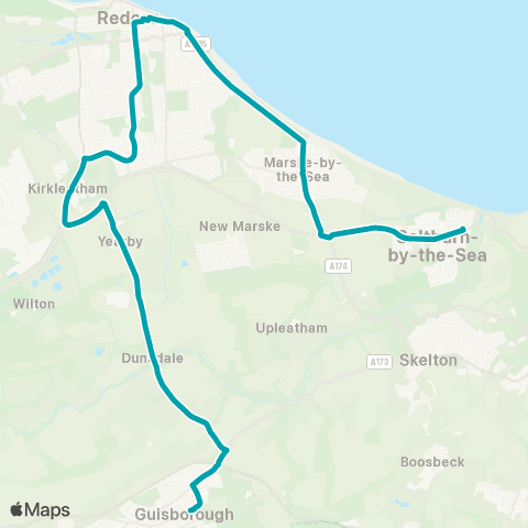 Arriva North East High Street - Market Place map