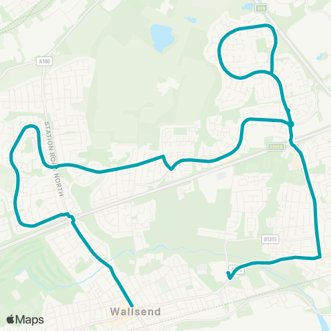 Arriva North East  map