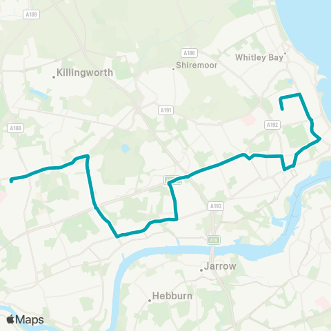 Arriva North East  map