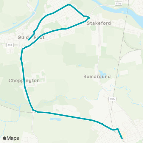 Arriva North East  map