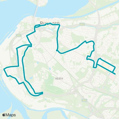Arriva North West Halton Hospital - Halton Hospital map