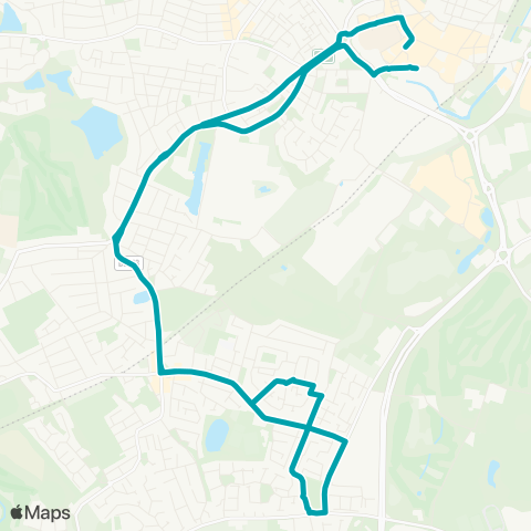 Arriva North West Chalon Way West - Church Street map