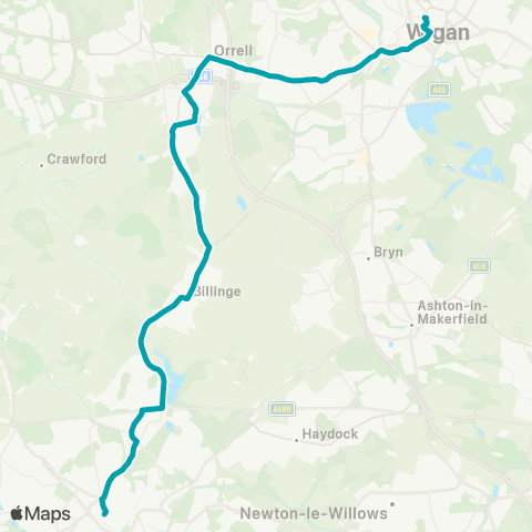Arriva North West  map