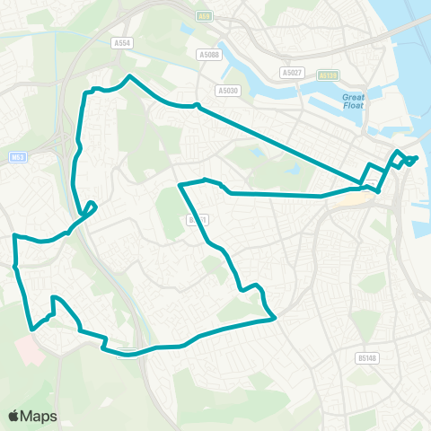 Arriva North West  map