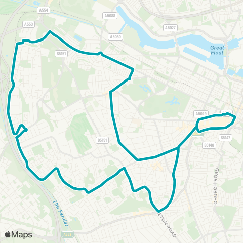 Arriva North West  map