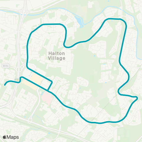 Arriva North West Halton Lea North - Halton Lea North map